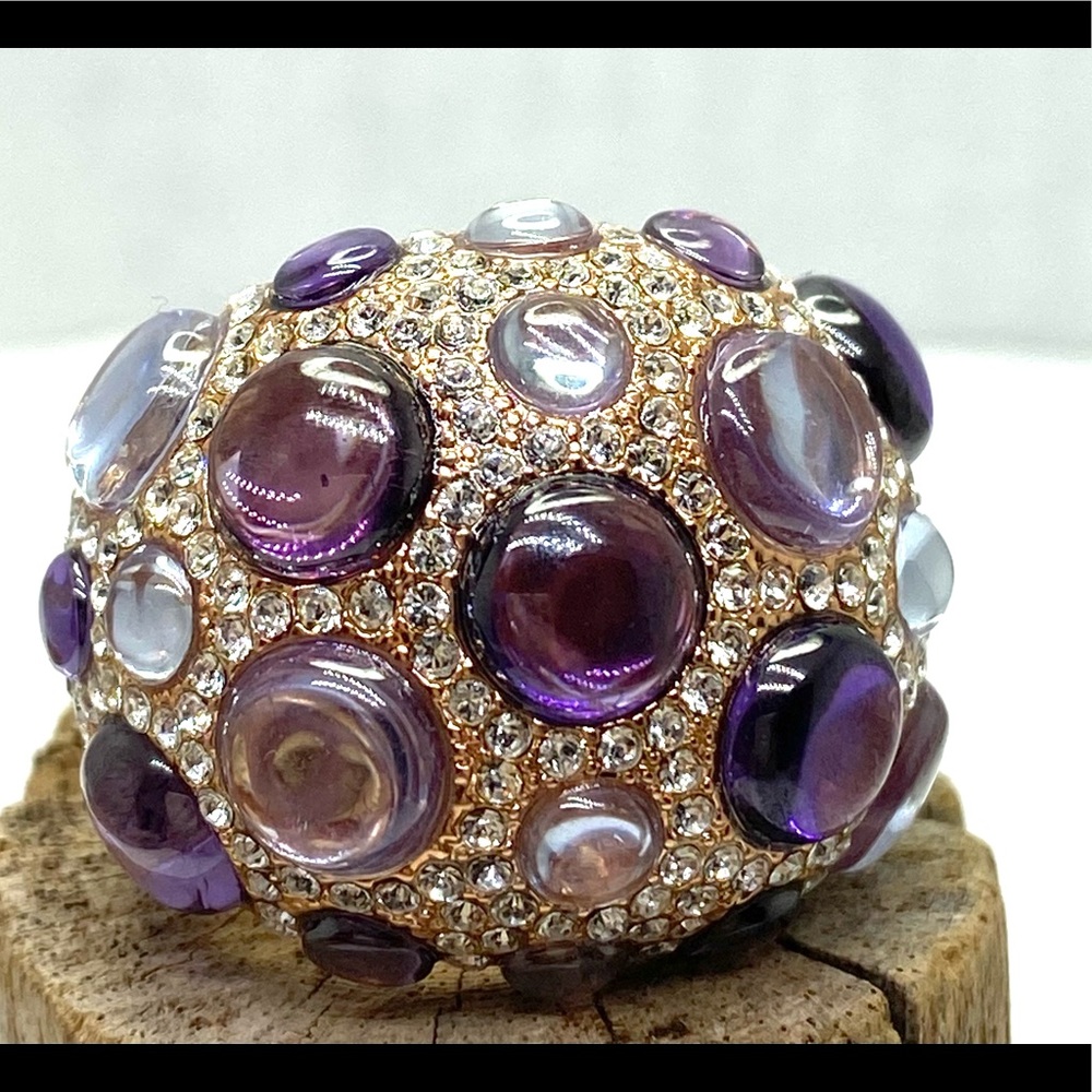 JB China multi stone lavender statement ring size 10